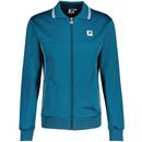 Reims Tipped Collar Track Top in Dark Blue by Patrick