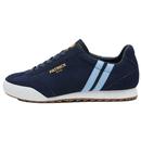 Patrick Rio Retro Suede Trainers in Navy and Sky Blue