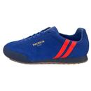 Patrick Rio Suede Trainers in Royal and Red