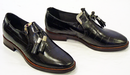 D Brogue Croc Print GEOX Retro 70s Leather Loafers