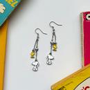 +Peanuts Snoopy & Woodstock Enamel Retro Earrings