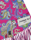 Piccadilly Pink Paisley PECKHAM RYE Mod Silk Scarf