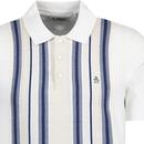Original Penguin Vertical Stripe Mod Polo Shirt BW