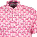 Original Penguin Palm Print Delave Linen Shirt B