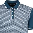 Original Penguin Diamond Jacquard Panel Polo Shirt