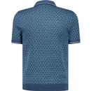 Original Penguin Geo Jacquard 1/4 Zip Polo Shirt S