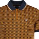 Original Penguin Jacquard Argyle Zip Neck Polo SB