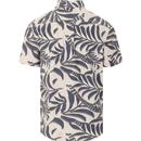 ORIGINAL PENGUIN Retro Leaf Print Hawaiian Shirt