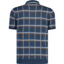 Original Penguin 1/4 Zip Retro Plaid Polo Shirt SS