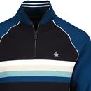 Original Penguin Chest Stripe 1/4 Zip Sweatshirt 