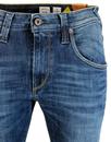 Zinc PEPE Tru Blu Retro 70s Denim Slim Leg Jeans