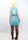 Gallie PEPE Retro Sixties Floral Mod Pleat Dress