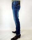 Hatch PEPE Retro Faded Indigo Slim Leg Indie Jeans