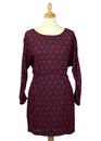 Oriole PEPE JEANS Retro 60s Camo Print Dress (R)