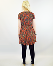Tottenham PEPE Retro 60s Psychedelic Floral Dress