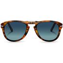 Persol 0PO0714SM 108/S3 Steve McQueen Polarised Foldable Sunglasses in Caffe