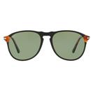 Persol 649 Series Retro Mod Polarised 2-Tone Sunglasses in Black
