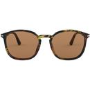 Persol Mens Retro Sunglasses Green Brown 0PO3215S
