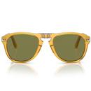 Persol Steve McQueen 714SM Foldable Polarised Sunglasses in Opal Yellow
