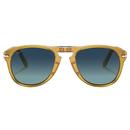 Persol Steve McQueen 714SM Retro Limited Edition Folding Sunglasses in Honey