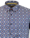PETER ENGLAND 1960s Mod Psychedelic Shield Shirt