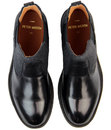 Laurie PETER WERTH Leather & Melton Chelsea Boots