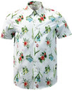 Sylvan PETER WERTH Retro Floral Button Under Shirt