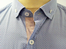 Raynor PETER WERTH Retro 60s Microdot Mod Shirt