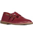 pod originals womens marley double strap mary janes flats red