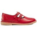Pod Original Marley Leather T-Bar Buckle Shoes in Red POC26949AB01PGZZ