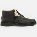 Pod Originals Marvin Oiled Leather Lace Up Boots in Black PBC26623AA02PGZZ