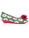 Daisy Delight POETIC LICENCE Retro Floral Wedges