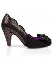 Lola Heels POETIC LICENCE Retro 1940s Shoes -Black