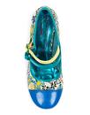 Mini Mod POETIC LICENCE 60s Floral Mod Shoes -Blue