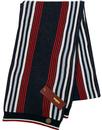 Powis MERC LONDON Retro Mod Knitted Stripe Scarf