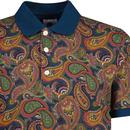 Pretty Green 15th Anniversary Paisley Polo Shirt B