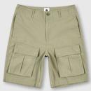 Pretty Green Brentwood Cargo Shorts in Green