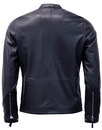 Addison PRETTY GREEN Retro Leather Biker Jacket N