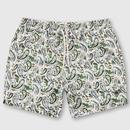 Pretty Green Aquarelle Paisley Swim Shorts in Stone