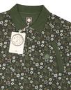 Balfour PRETTY GREEN Retro Floral Pique Polo Shirt
