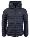 Barker PRETTY GREEN Retro Quilted Hooded Jacket