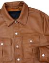 PRETTY GREEN Black Label Western Leather Jacket