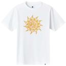 Pretty Green Blotter Sun Motif Logo T-shirt in white G24Q2MUJER281