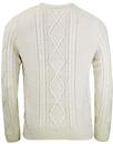 Starboard PRETTY GREEN Cable Knit Fisherman Jumper