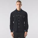 Campbell Pretty Green Retro Black Cord L/S Shirt 