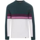 PRETTY GREEN Retro Contrast Panel Knitted Jumper G
