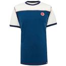 PRETTY GREEN Contrast Panel Chest Badge T-Shirt N