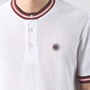 Cressa Pretty Green Tipped Pique Grandad Shirt W
