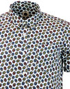 Ellaston PRETTY GREEN 60s Mod Floral Bean SS Shirt