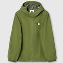 Pretty Green Feltham Hooded Shell Jacket in Khaki Green